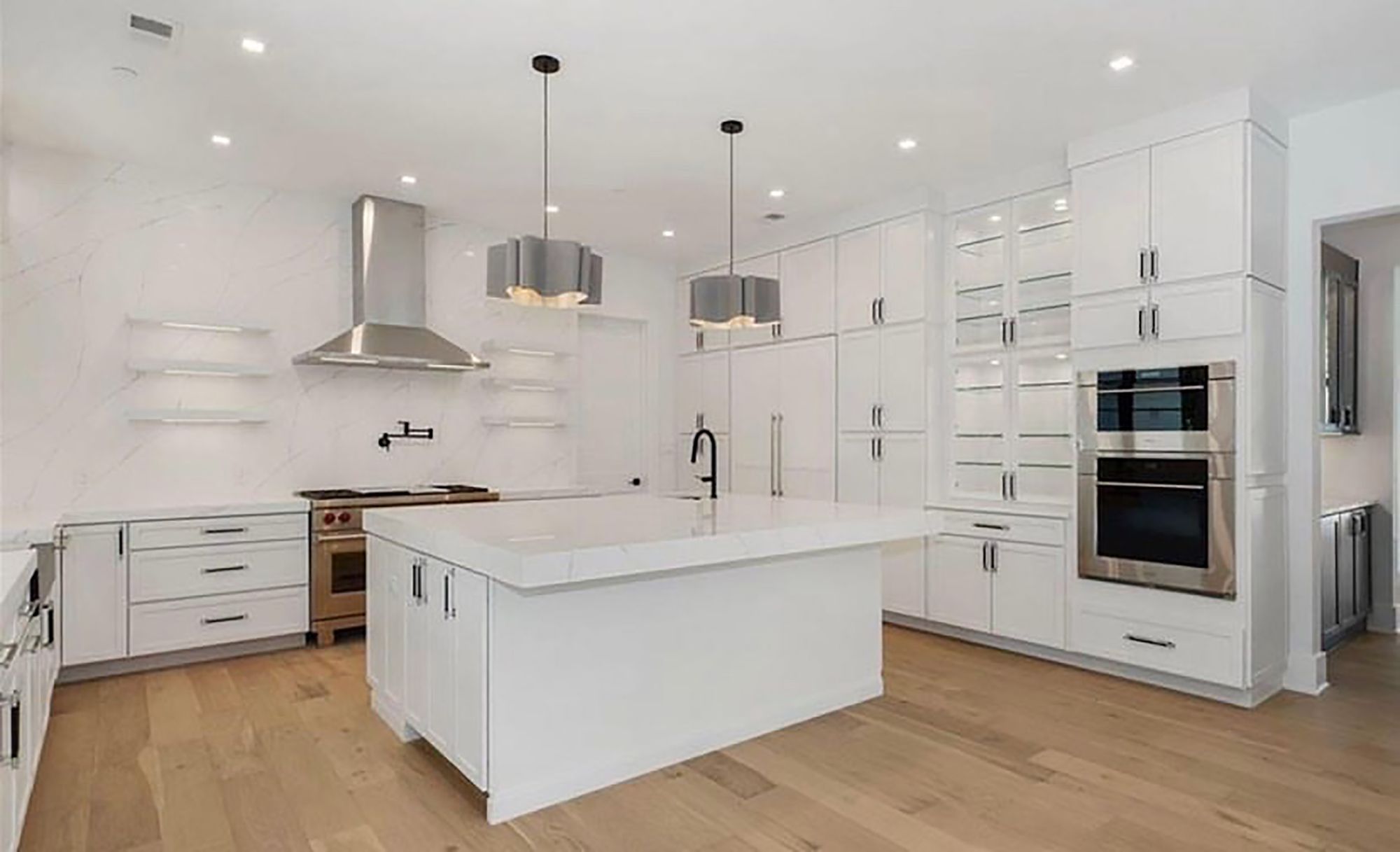 Image 6 Bruck Paulina 19 3/4"W Gray Oak and Ash Wood Pendant Light more views