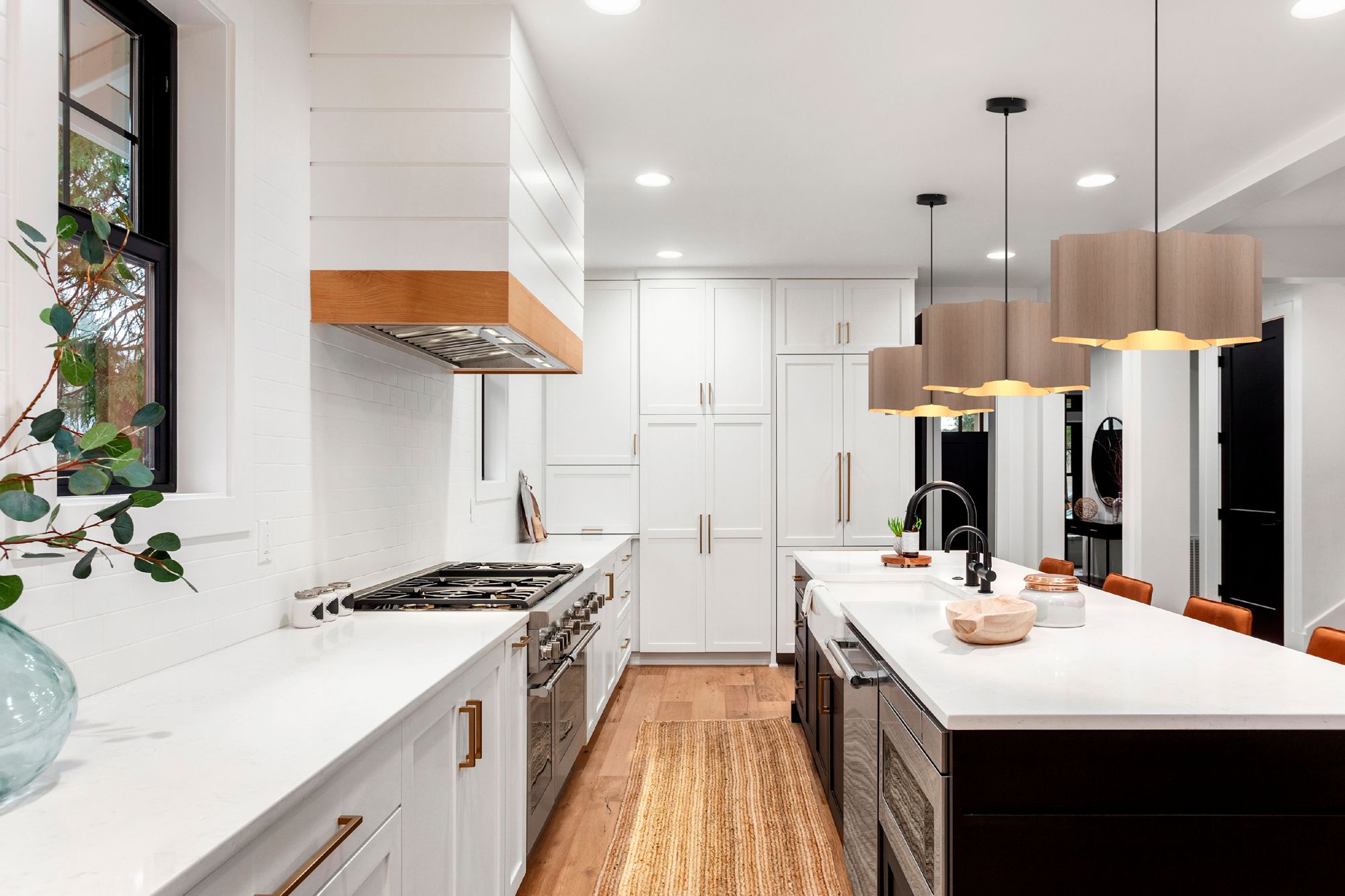 Image 7 Bruck Paulina 19 3/4"W Gray Oak and Ash Wood Pendant Light more views