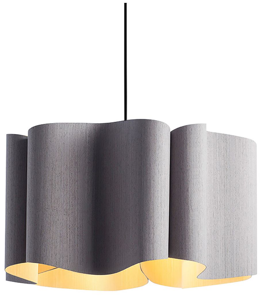 Image 2 Bruck Paulina 19 3/4"W Gray Oak and Ash Wood Pendant Light - Made to Order