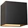 Bruck QB 4 1/2" High Black Metal ADA LED Up/Down Wall Sconce