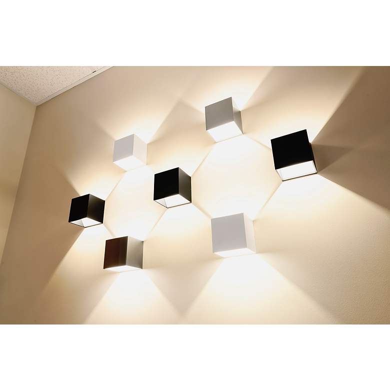 Image 2 Bruck QB 4 1/2" High Black Metal ADA LED Up/Down Wall Sconce more views