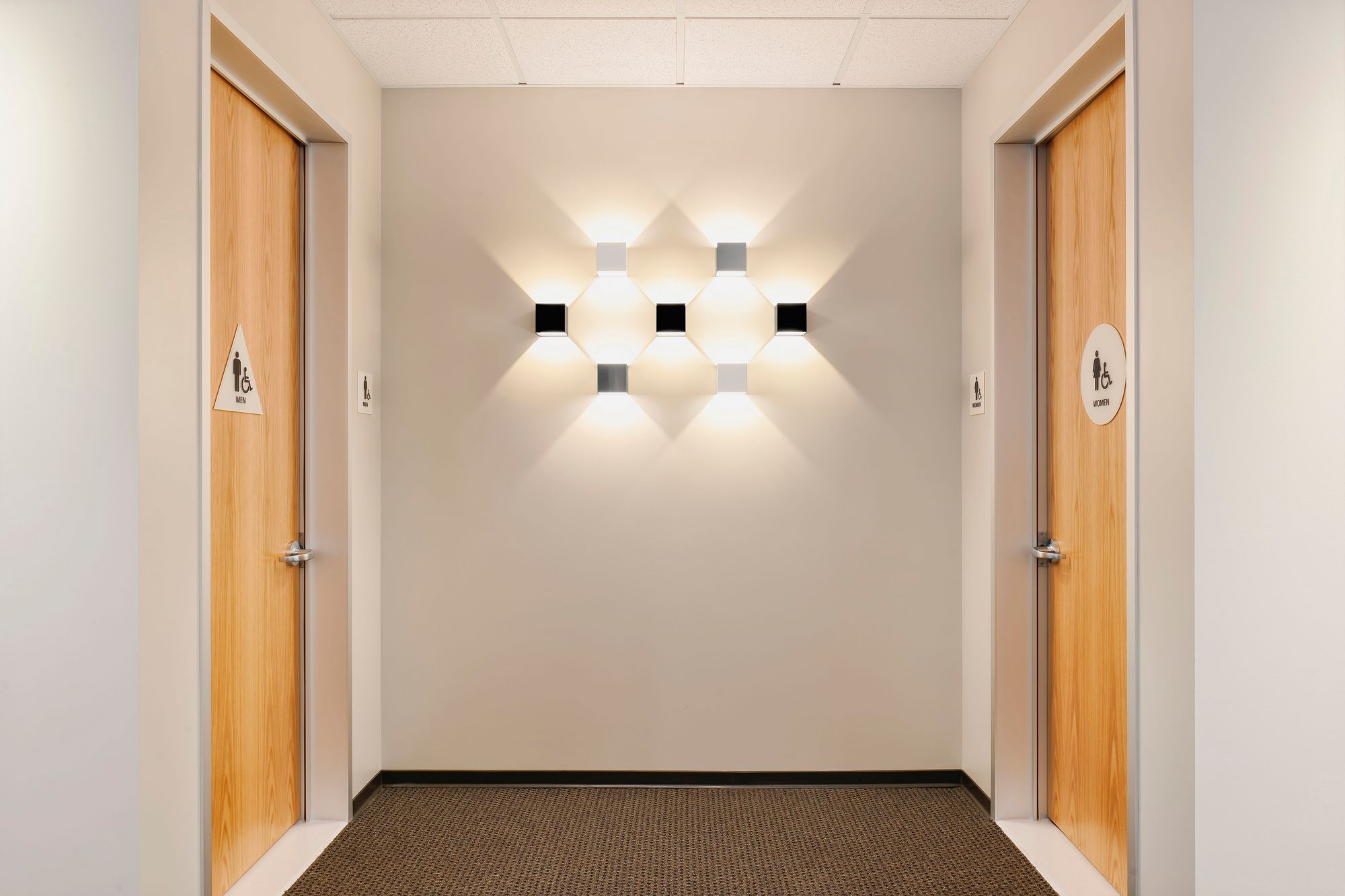 Bruck QB 4 1/2" High Black Metal ADA LED Up/Down Wall Sconce