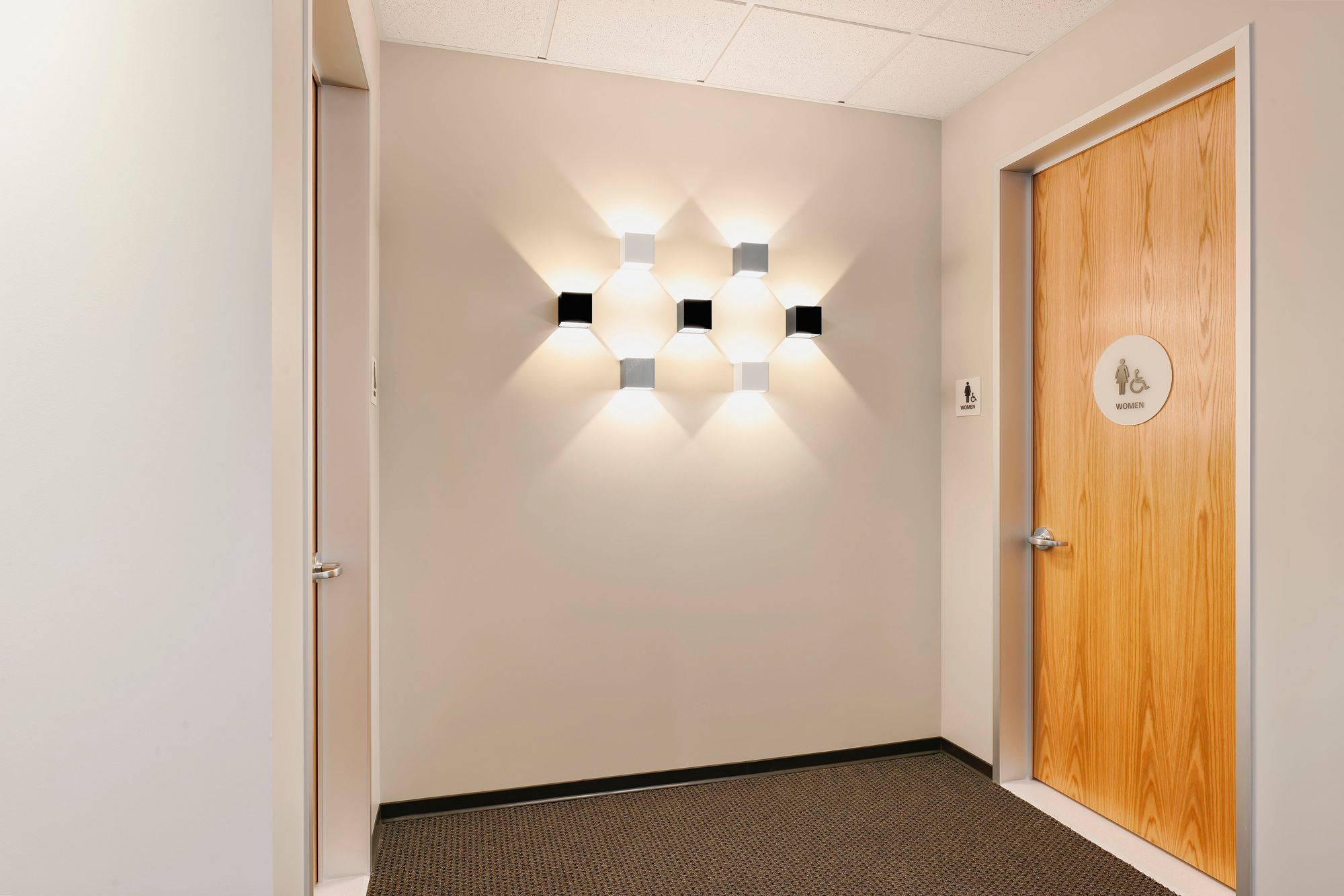 Bruck QB 4 1/2" High Black Metal ADA LED Up/Down Wall Sconce