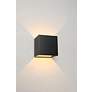 Thumbnail3 of Bruck QB 4 1/2" High Black Metal ADA LED Up/Down Wall Sconce more views