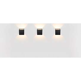 Image5 of Bruck QB 4 1/2" High Black Metal ADA LED Up/Down Wall Sconce more views