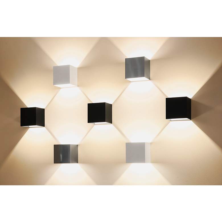 Image 6 Bruck QB 4 1/2" High Black Metal ADA LED Up/Down Wall Sconce more views