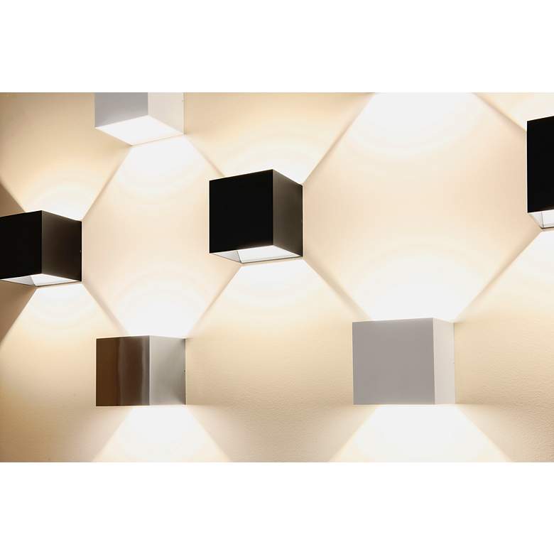 Image 7 Bruck QB 4 1/2" High Black Metal ADA LED Up/Down Wall Sconce more views