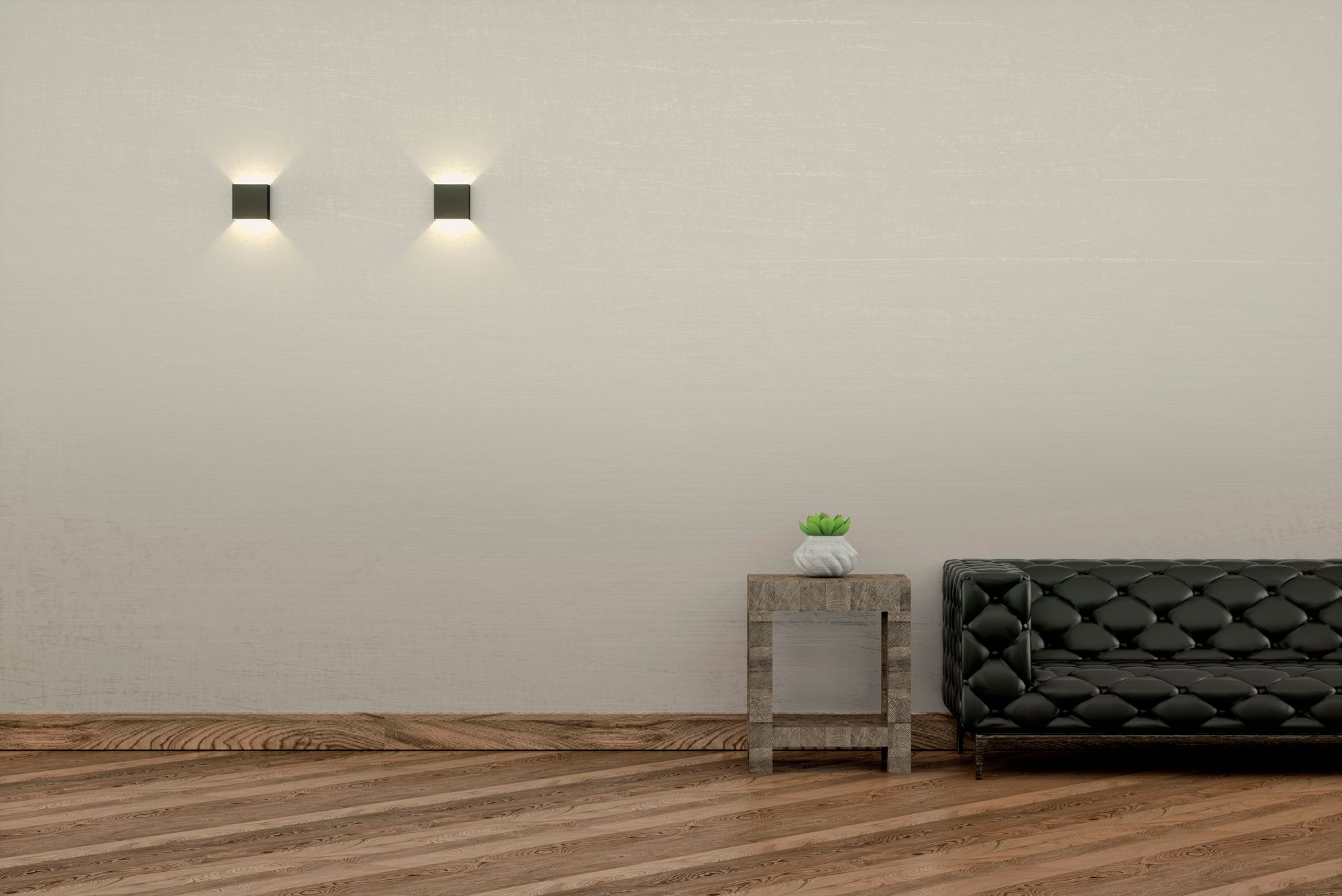 Bruck QB 4 1/2" High Black Metal ADA LED Up/Down Wall Sconce