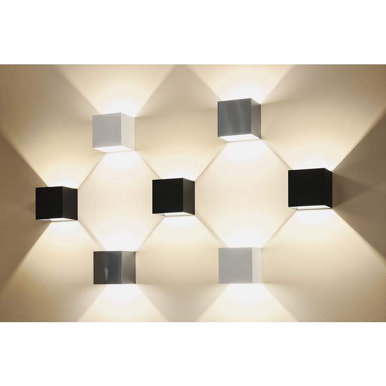 Image 3 Bruck QB 4 1/2" High Brushed Chrome LED Wall Sconce more views
