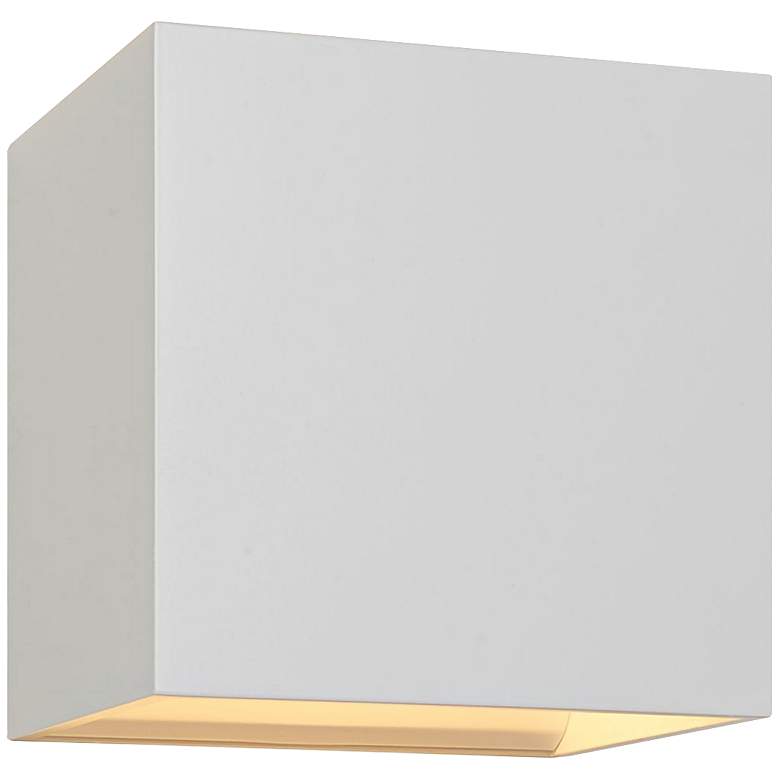 Image 1 Bruck QB 4 1/2 inchH White LED Wall Sconce