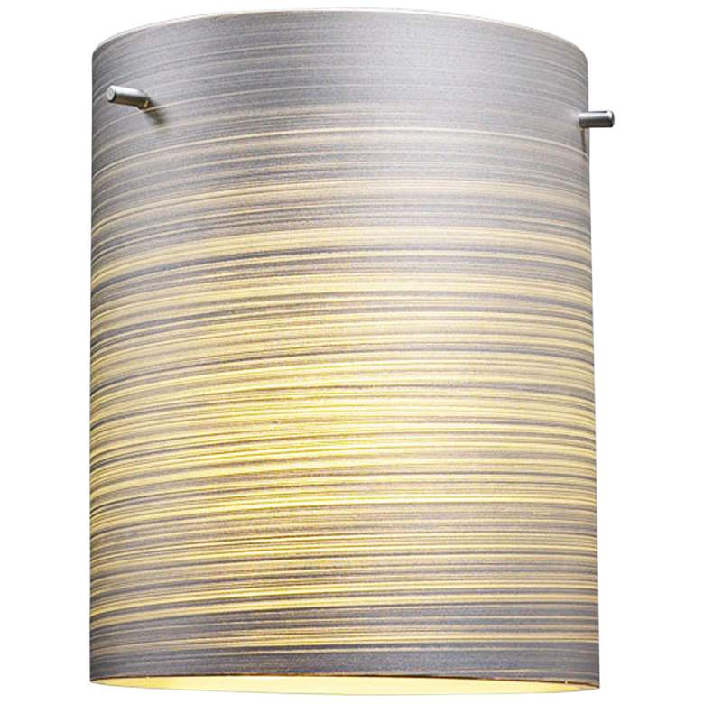 Image 1 Bruck Regal 8" Wide Silver Textured Glass Ceiling Light