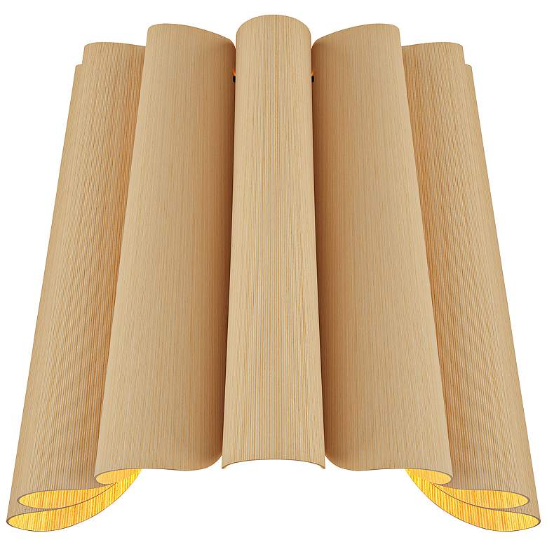 Image 1 Bruck Renata 11 3/4" High Ash Wood Wall Sconce