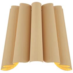 Bruck Renata 11 3/4" High Ash Wood Wall Sconce