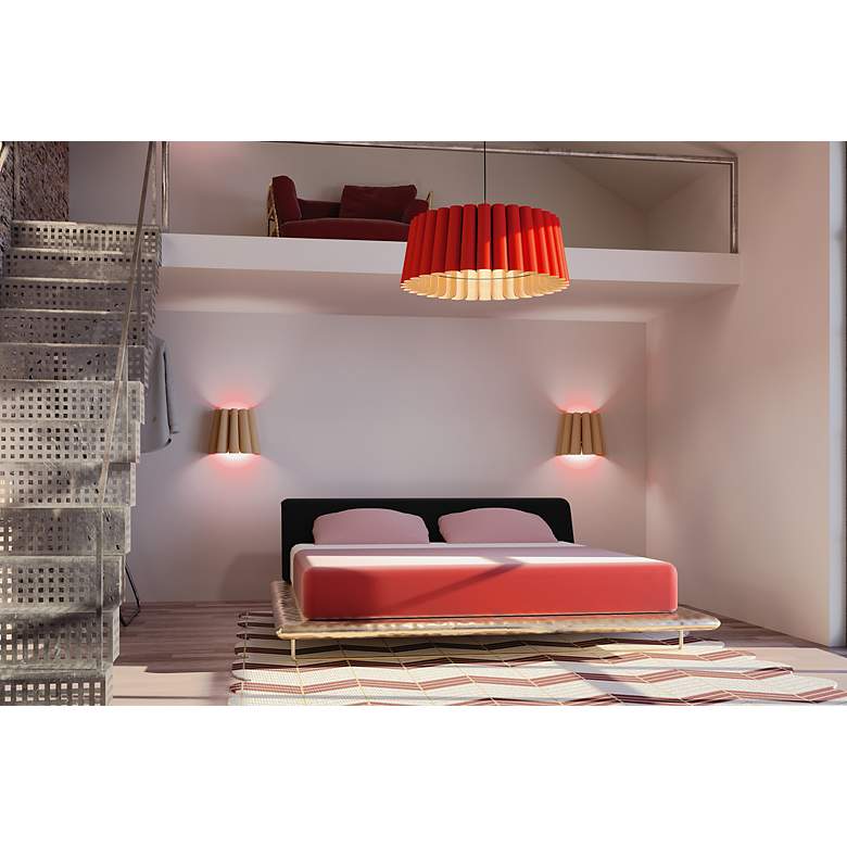 Image 6 Bruck Renata 11 3/4" High Ash Wood Wall Sconce more views