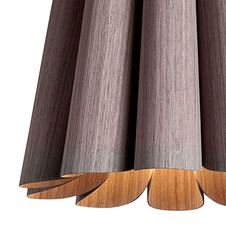 Image 2 Bruck Renata 12 1/2 inchW Gray Oak and Ash Wood Pendant Light more views