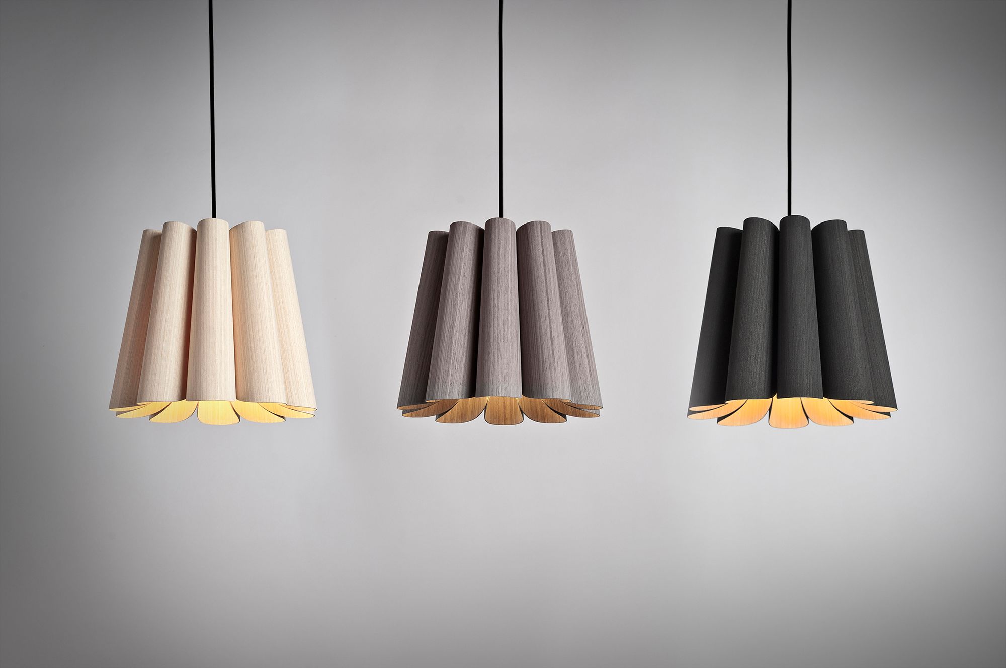 Image 4 Bruck Renata 12 1/2" Wide Ebony and Ash Wood Pendant Light - Made to Order more views