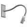 Bruck Resort 3"W Matte Chrome LED Gooseneck Picture Light