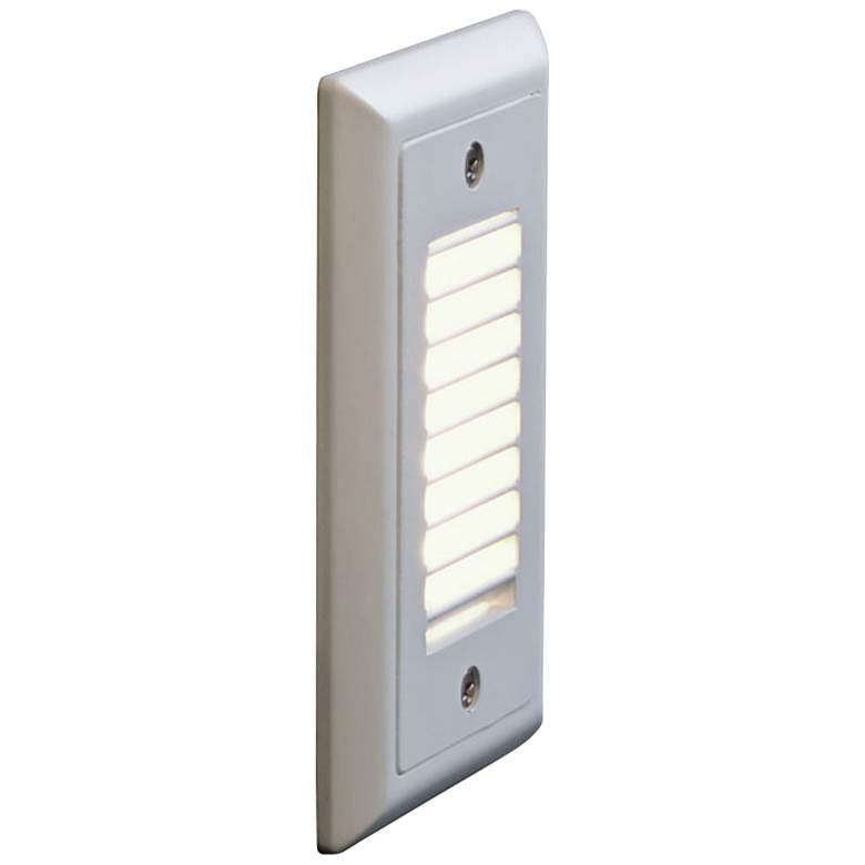 Image 1 Bruck Step 3"W Vertical Louver Amber LED Outdoor Step Light