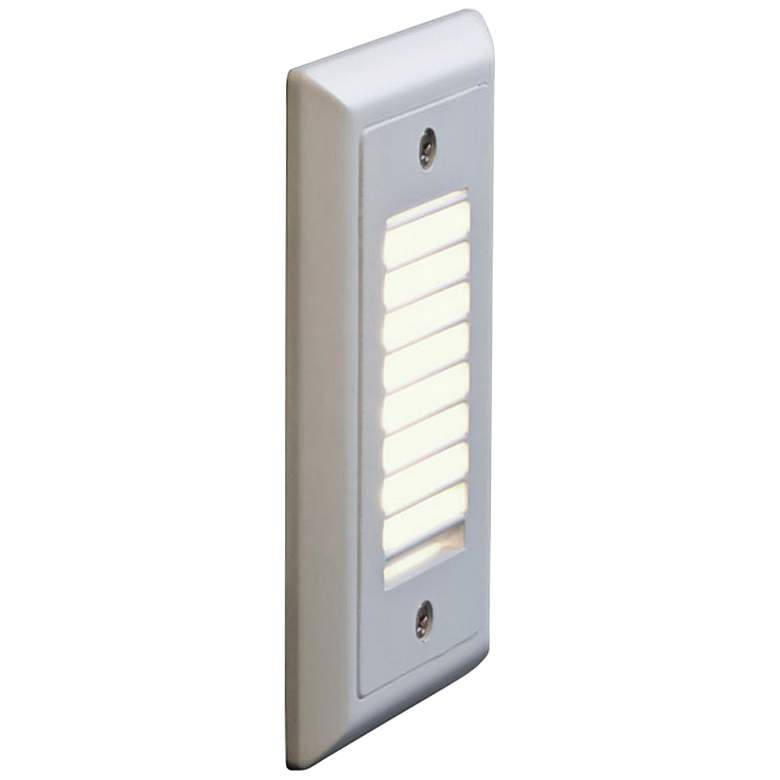 Image 1 Bruck Step 3 inchW Vertical Louver Amber LED Outdoor Step Light