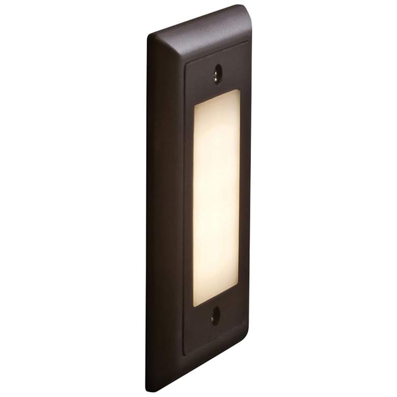 Image 1 Bruck Step 4 3/4"W Opal Lens Amber LED Outdoor Step Light