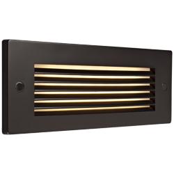 Bruck Step 8 3/4&quot; Wide Bronze Louver Outdoor LED Step Light