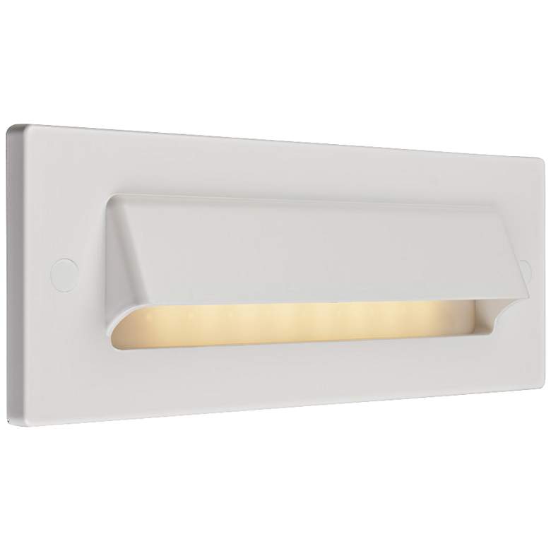 Image 1 Bruck Step 8 3/4" Wide White Cove Outdoor LED Step Light