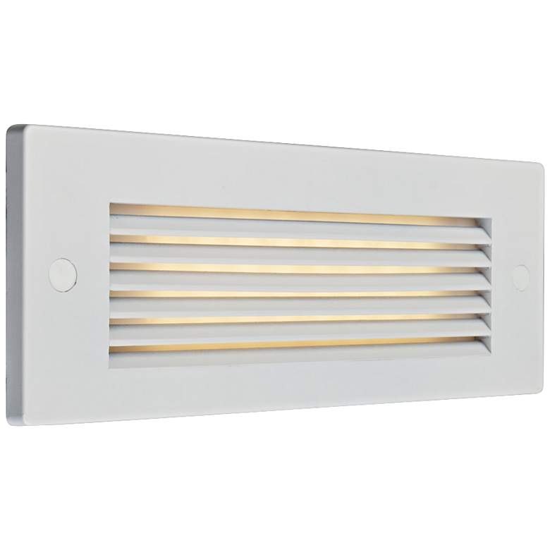 Image 1 Bruck Step 8 3/4" Wide White Louver Outdoor LED Step Light