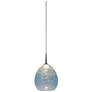 Bruck Vibe 5 1/2" Wide Glacier Glass LED Mini Pendant