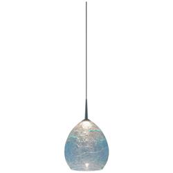 Bruck Vibe 5 1/2" Wide Glacier Glass LED Mini Pendant
