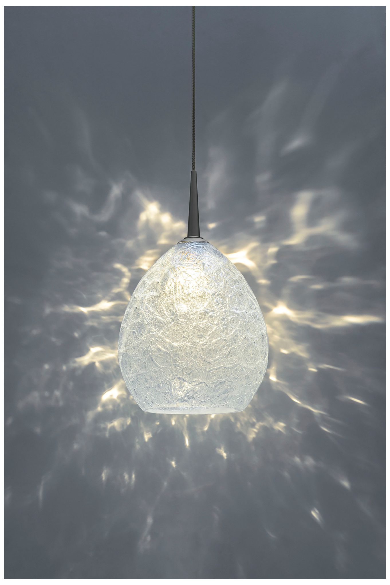 Image 3 Bruck Vibe 5 1/2"W Chrome Mini Pendant with Ice Glass Shade more views