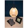 5_Bruck Vibe 5 1/2"W Chrome Mini Pendant with Ice Glass Shade more views