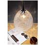 7_Bruck Vibe 5 1/2"W Chrome Mini Pendant with Ice Glass Shade more views