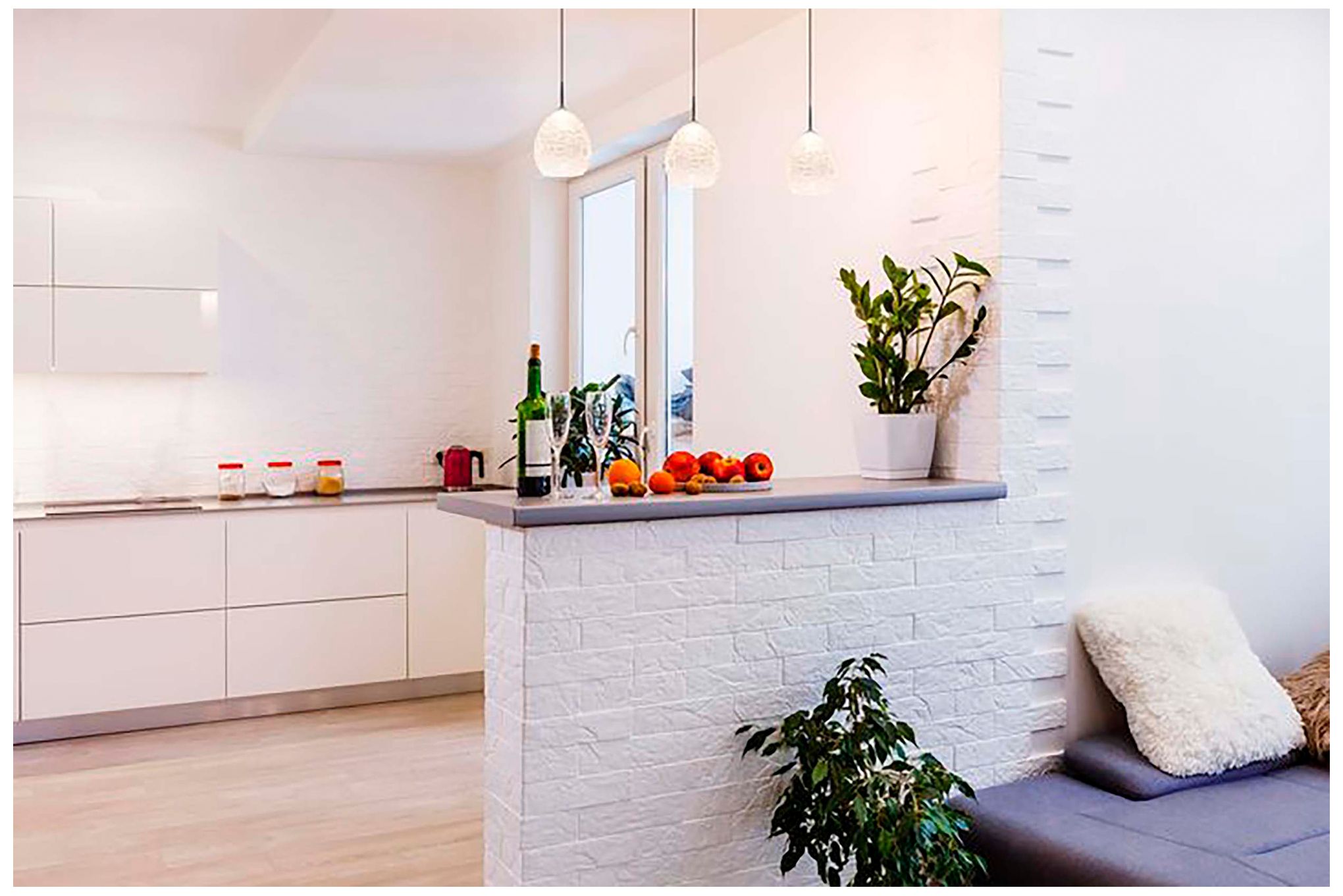 Bruck Vibe 5 1/2"W Chrome Mini Pendant with Ice Glass Shade