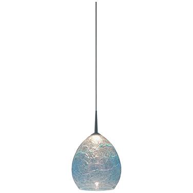 Bruck Vibe 5 1/2" Wide Glacier Glass LED Mini Pendant
