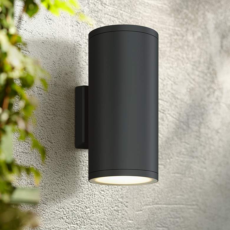 Image 1 Bruck Walker 13 inchH Anthracite 2-Light LED Outdoor Wall Light