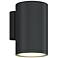 Bruck Walker 8 1/2" Anthracite Black Modern LED Outdoor Wall Light