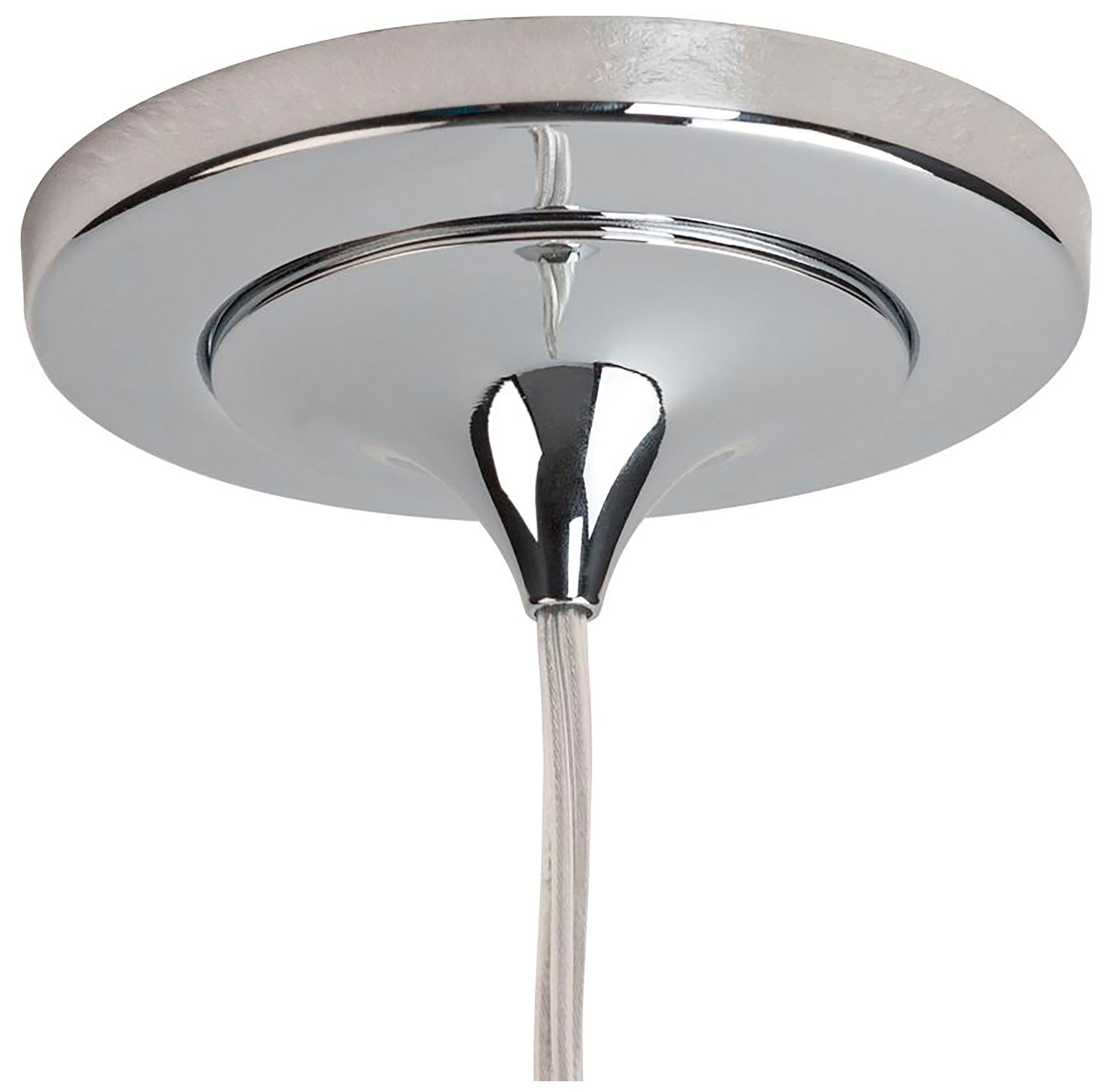 Image 2 Bruck Zara 4 1/2" Wide Chrome Mini Pendant w/ Cinnamon Glass more views