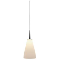 Bruck Zara 4 1/2" Wide Matte Chrome LED Cone Mini Pendant