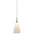 Bruck Zara 4 1/2" Wide Matte Chrome LED Cone Mini Pendant