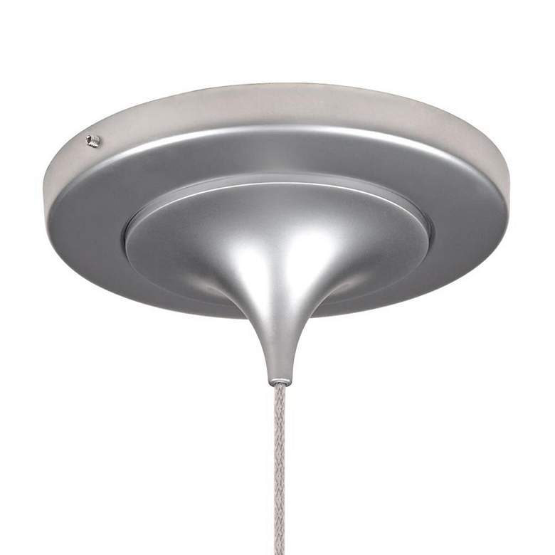 Image 3 Bruck Zara 4 1/2" Wide Matte Chrome LED Cone Mini Pendant more views