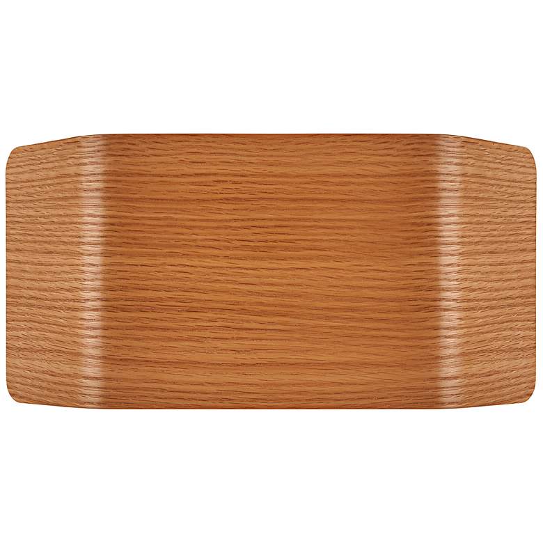 Image 1 Bruck Zen 5 1/2" High Oak Wood LED Wall Sconce