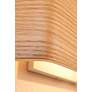 3_Bruck Zen 5 1/2" High Oak Wood LED Wall Sconce more views