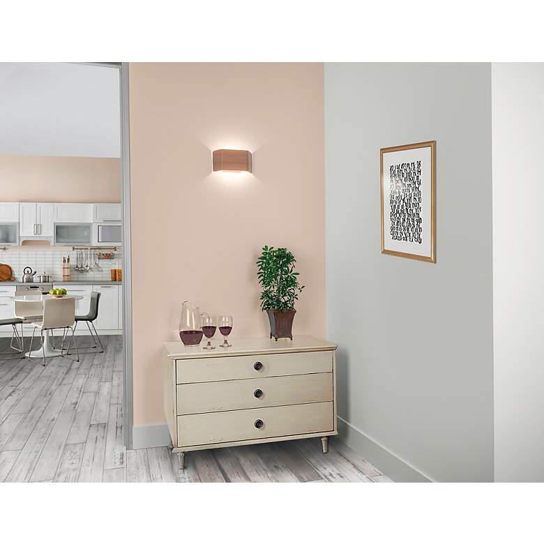 Image 5 Bruck Zen 5 1/2" High Oak Wood LED Wall Sconce more views