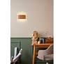 6_Bruck Zen 5 1/2" High Oak Wood LED Wall Sconce more views