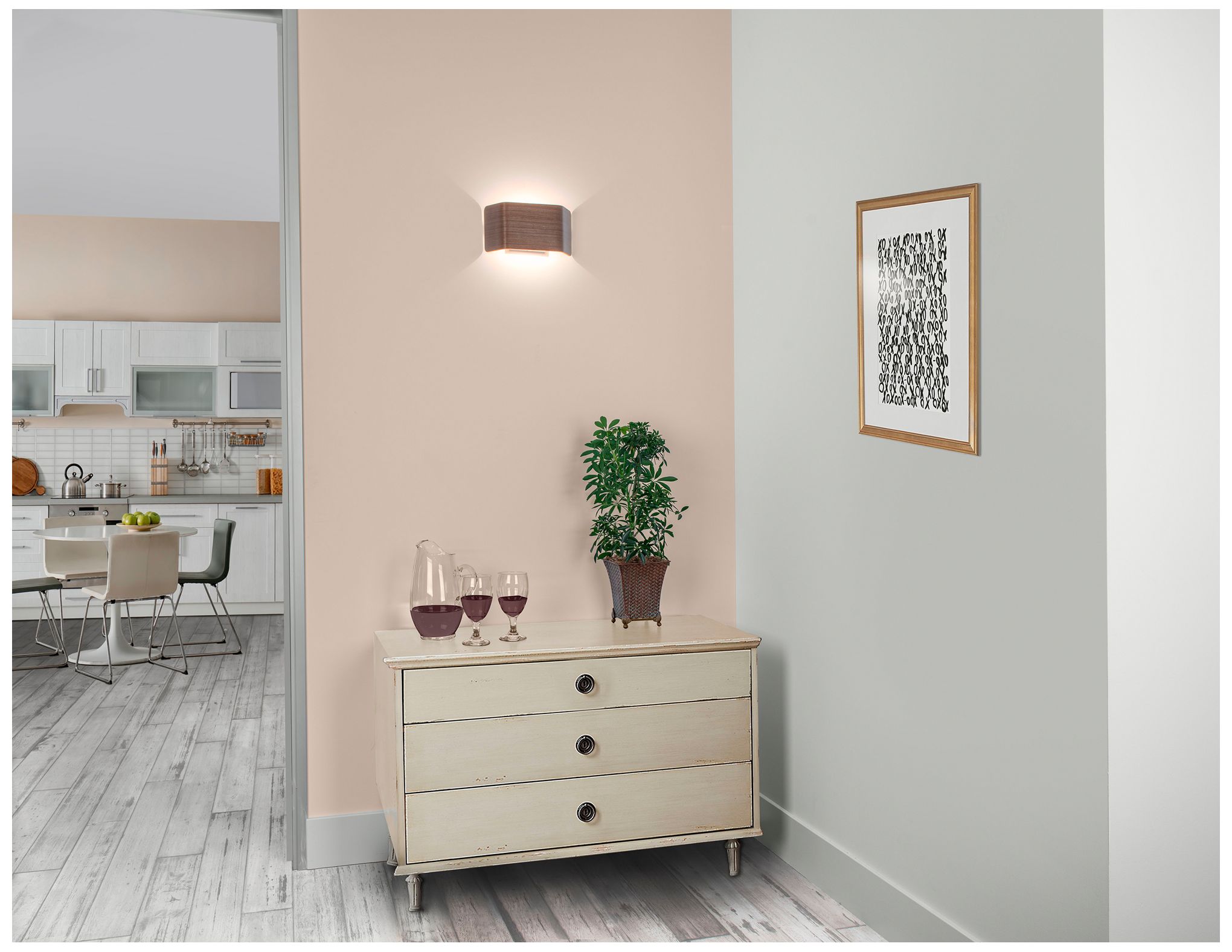 Image 5 Bruck Zen 5 1/2" High Walnut LED Wall Sconce more views