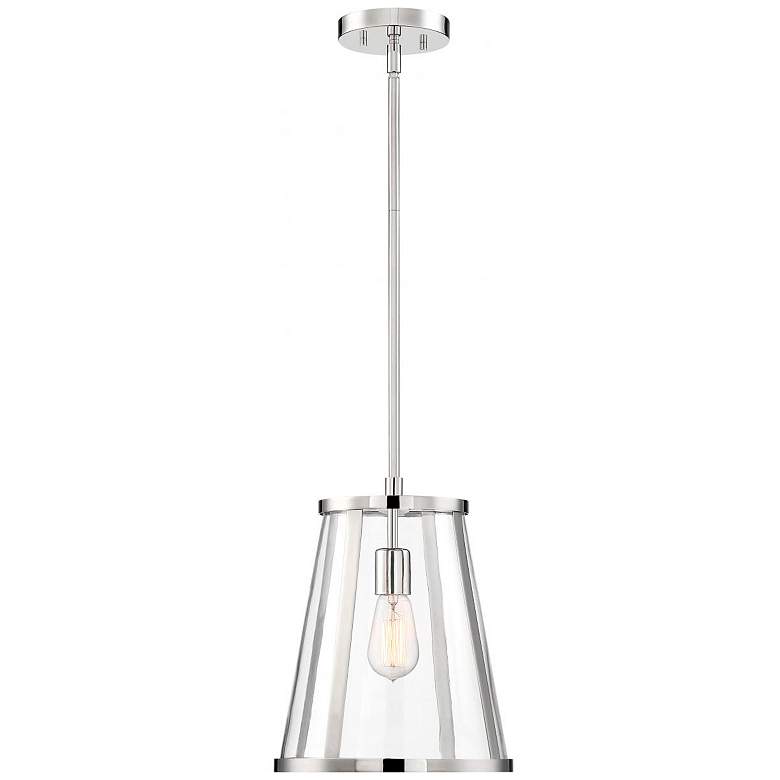 Image 4 Bruge; 1 Light; Pendant Fixture; Polished Nickel Finish with Clear Glass more views