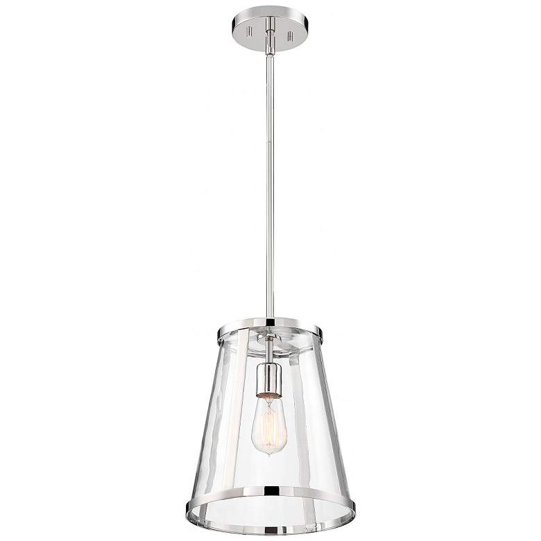 Image 5 Bruge; 1 Light; Pendant Fixture; Polished Nickel Finish with Clear Glass more views