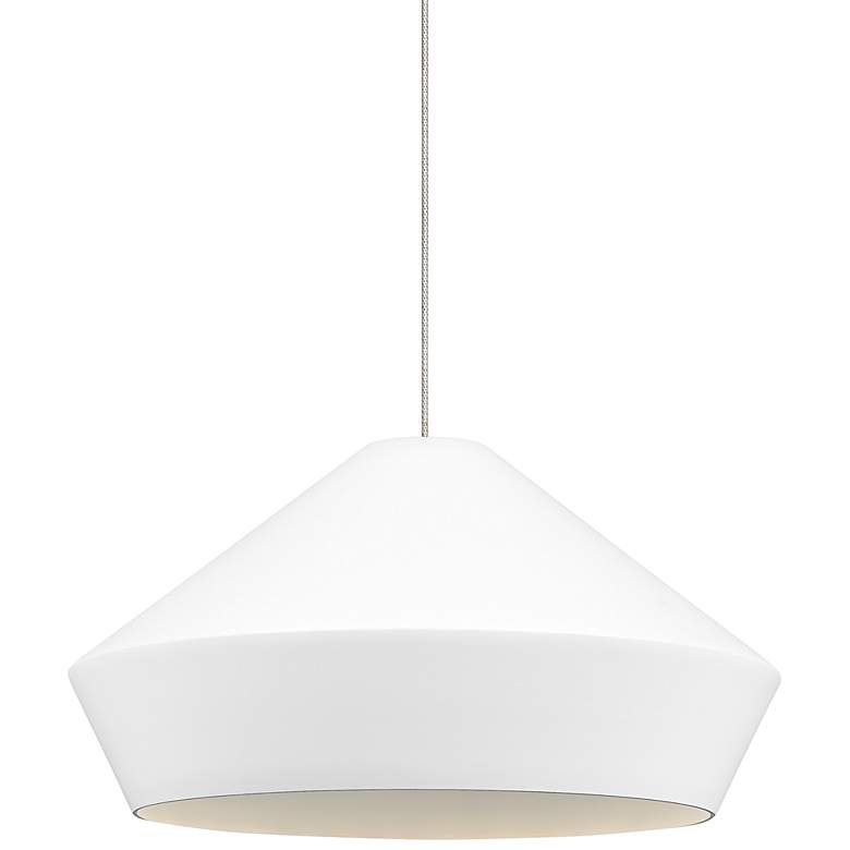 Image 1 Brummel 10 1/2"W White LED Freejack Mini Pendant Light