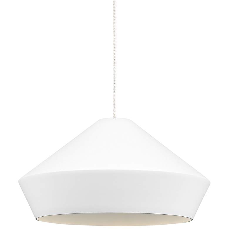 Image 1 Brummel 10 1/2 inchW White LED Freejack Mini Pendant Light