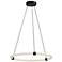 Bruni 24 1/2" Wide Black and White Ring LED Pendant Light
